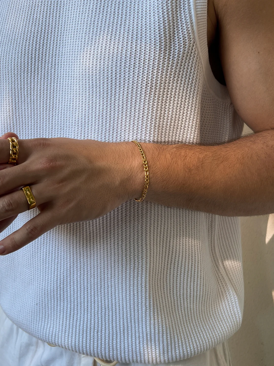 FIGARO BRACELET 3MM | 18K Gold - Image 2