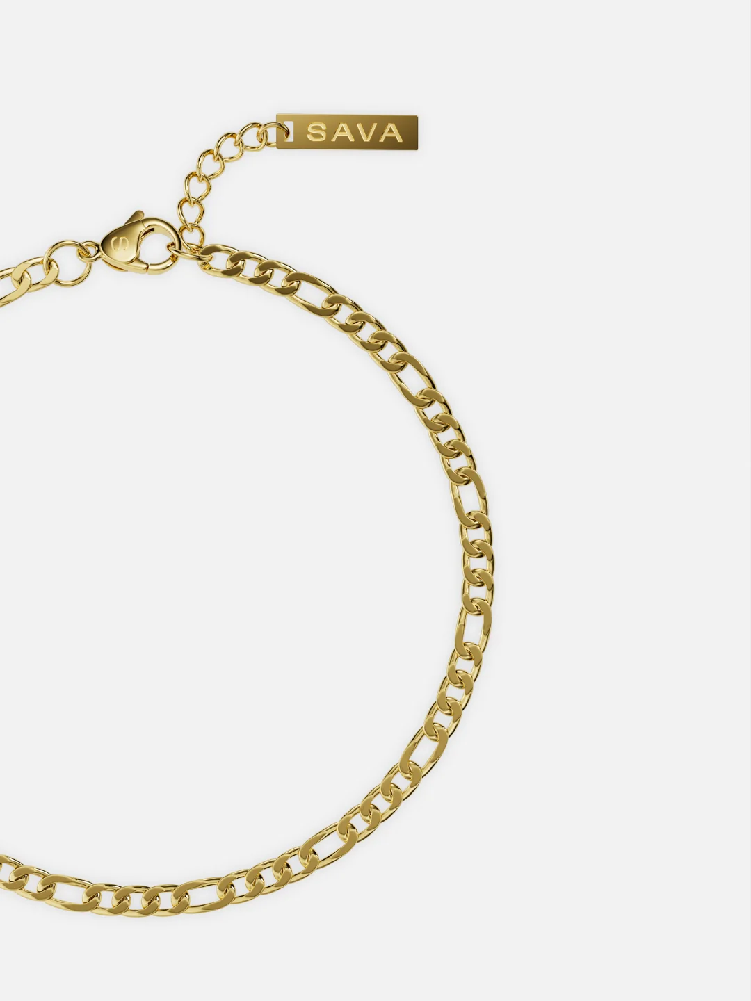 FIGARO BRACELET 3MM | 18K Gold - Image 3