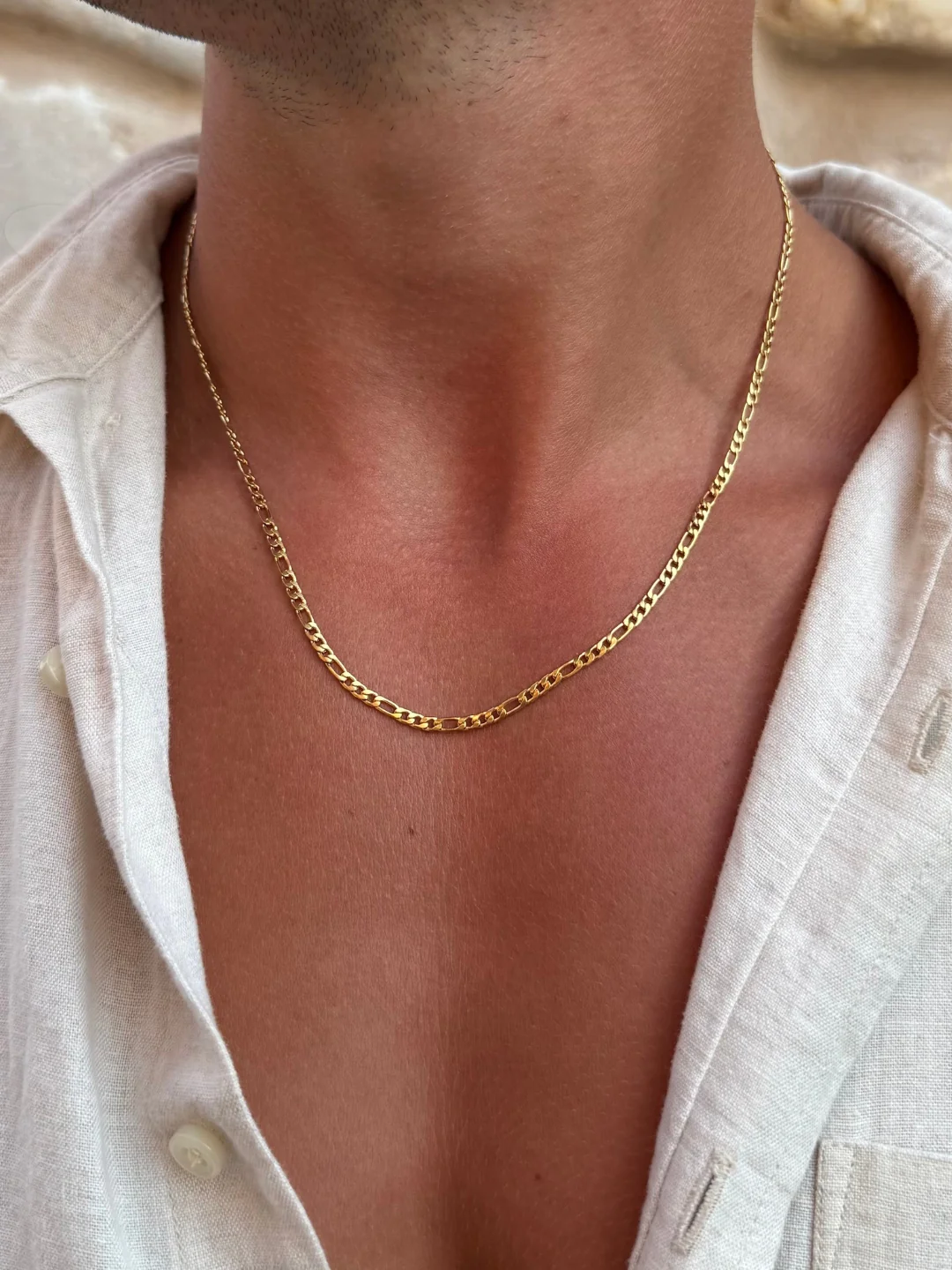 FIGARO CHAIN 3MM | 18K Gold - Image 2