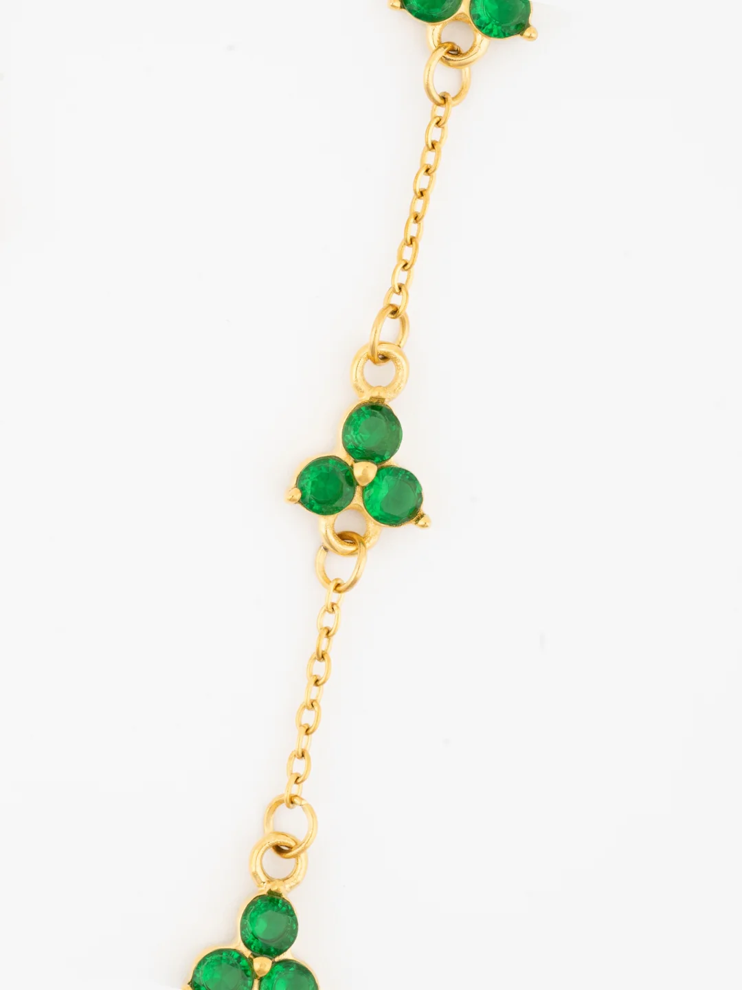 GREEN CLOVER BRACELET | 18K Gold - Image 7