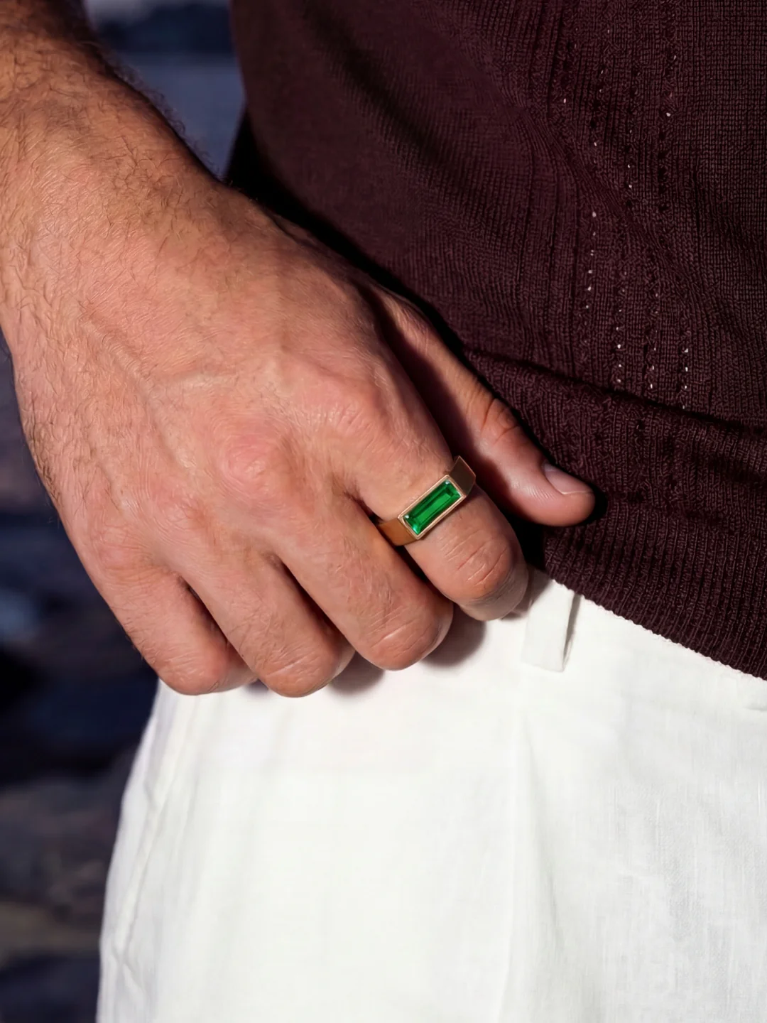 GREEN COMO RING | 18K Gold - Image 2