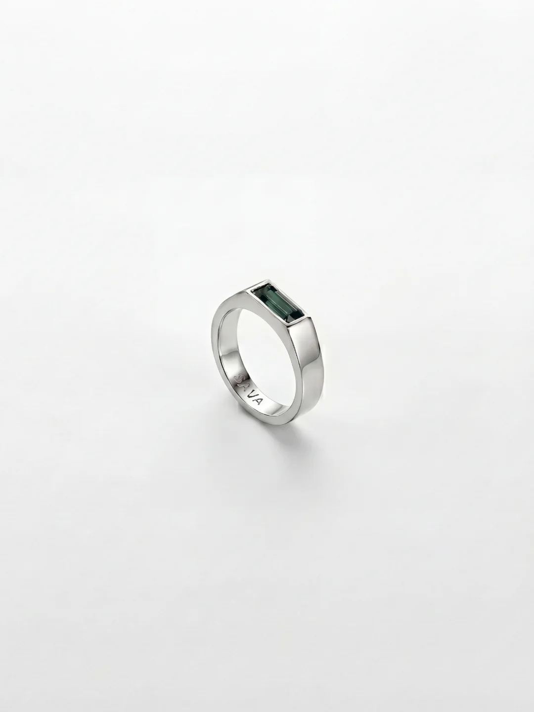 GREEN COMO RING | Silver