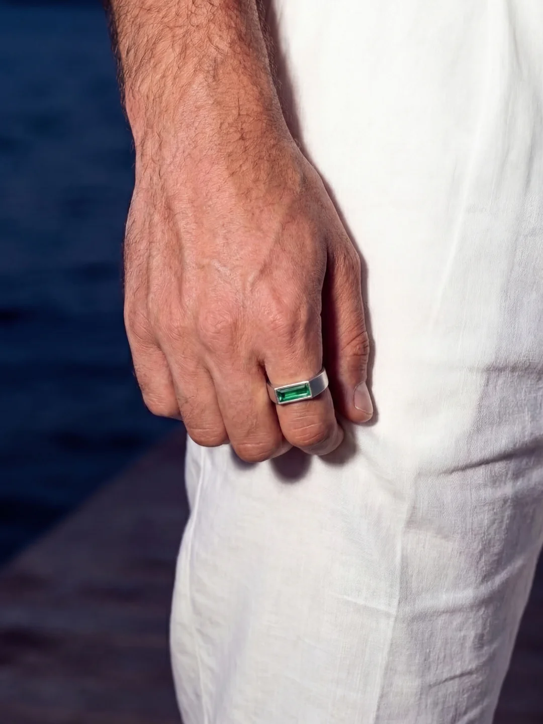 GREEN COMO RING | Silver - Image 2