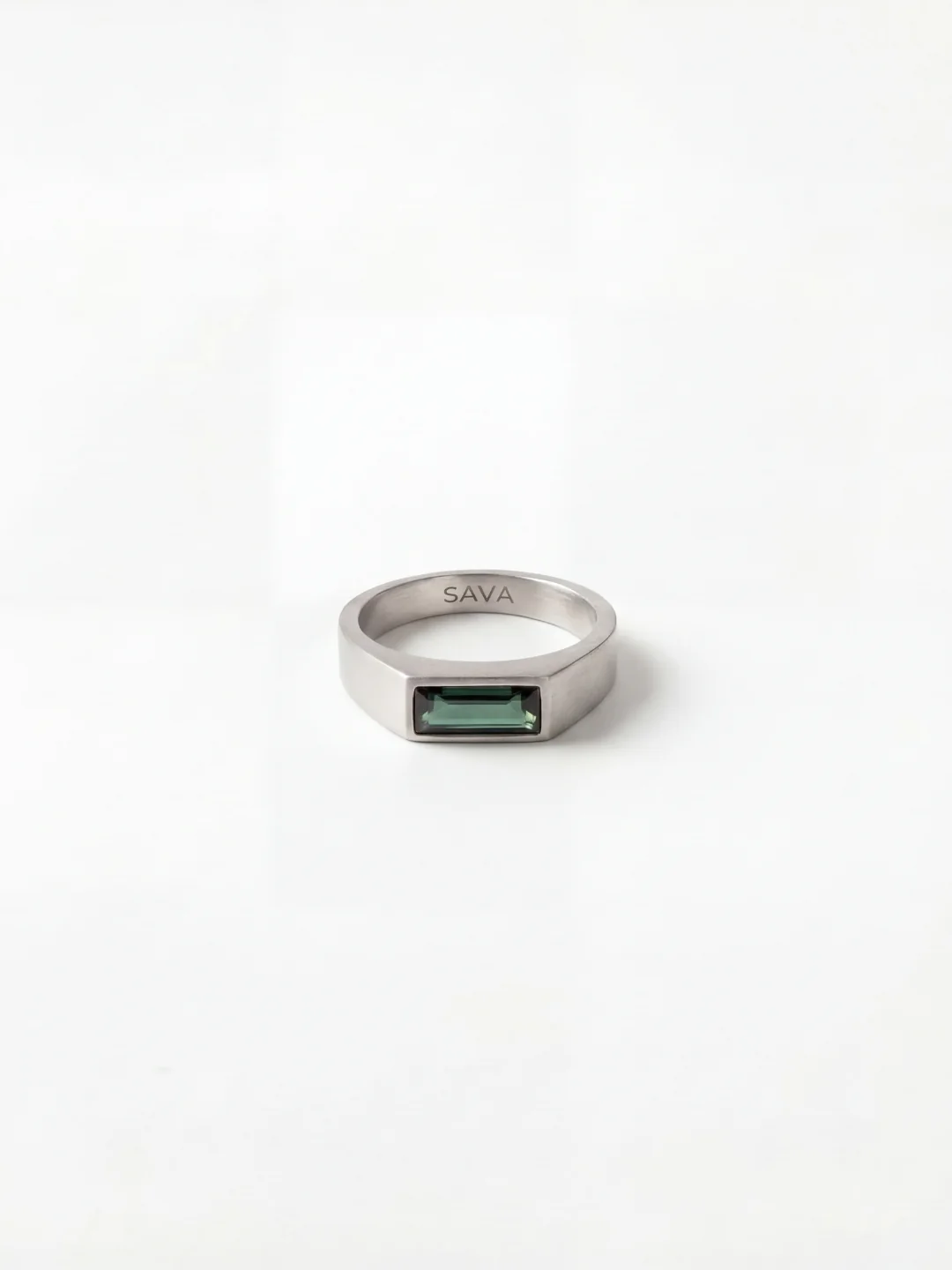 GREEN COMO RING | Silver - Image 3