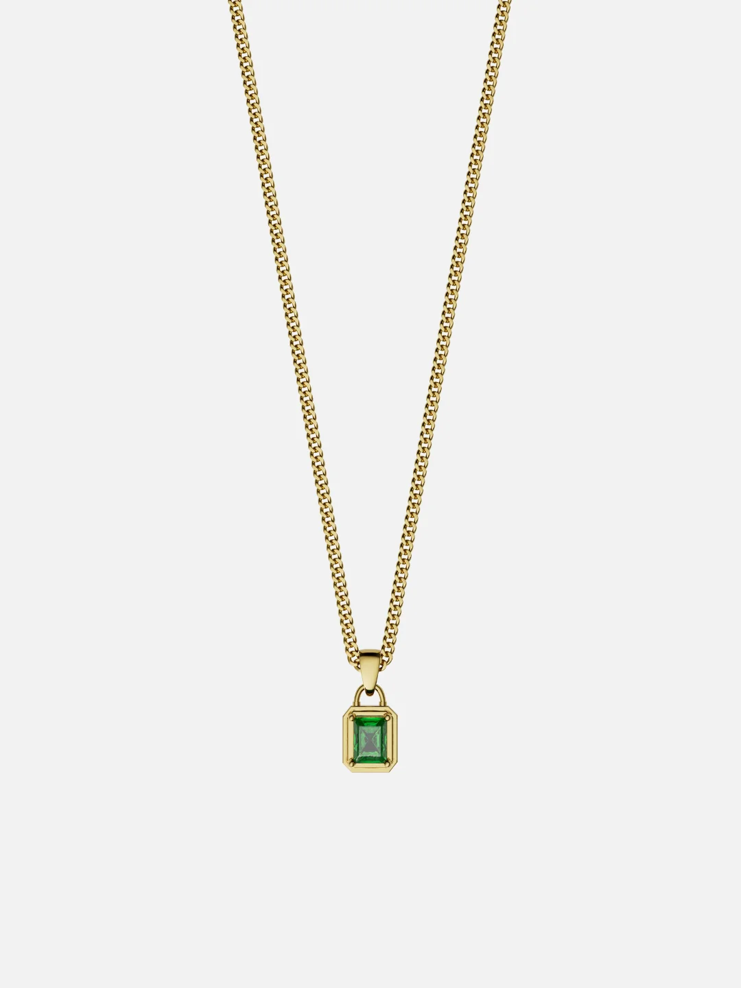 GREEN GEMSTONE CHAIN | 18K Gold