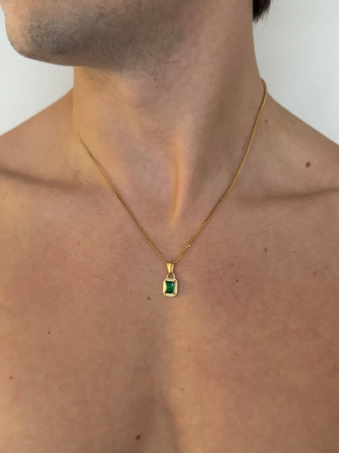 GREEN GEMSTONE CHAIN | 18K Gold - Image 7