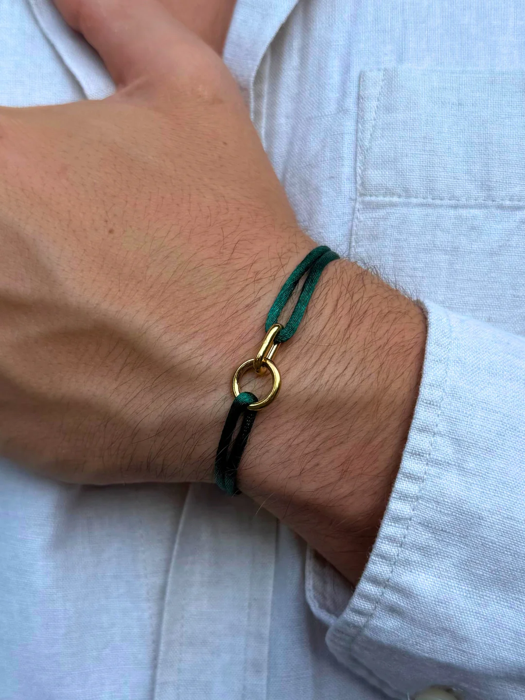 GREEN UNITY BRACELET | 18K Gold - Image 4