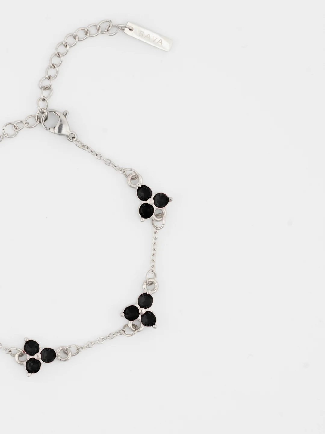 MIDNIGHT CLOVER BRACELET | Silver - Image 3