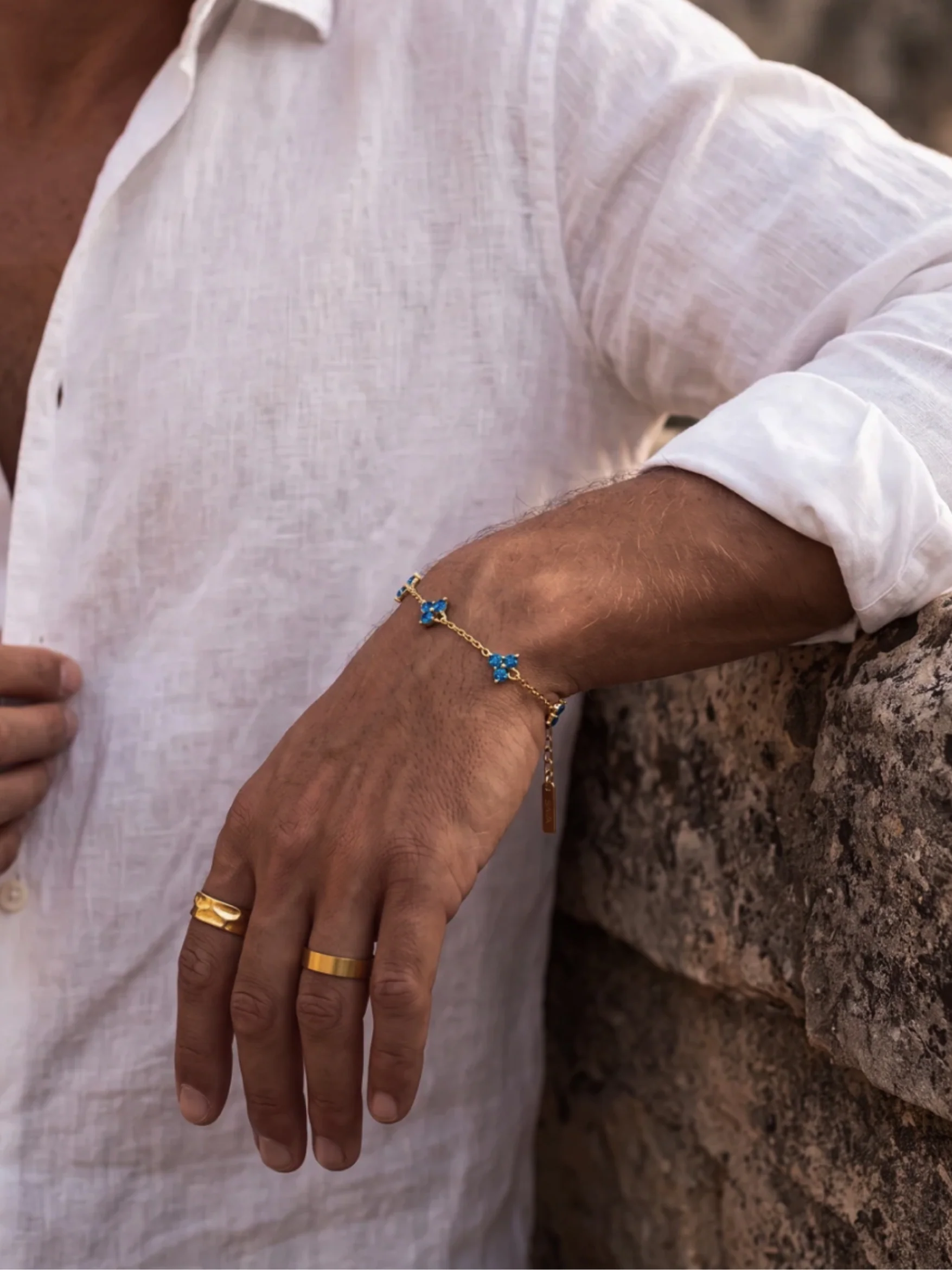 OCEAN CLOVER BRACELET | 18K Gold - Image 5