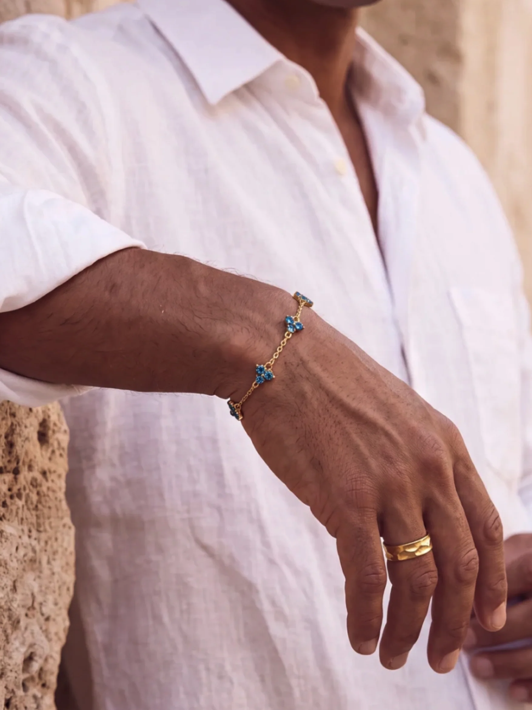 OCEAN CLOVER BRACELET | 18K Gold - Image 7