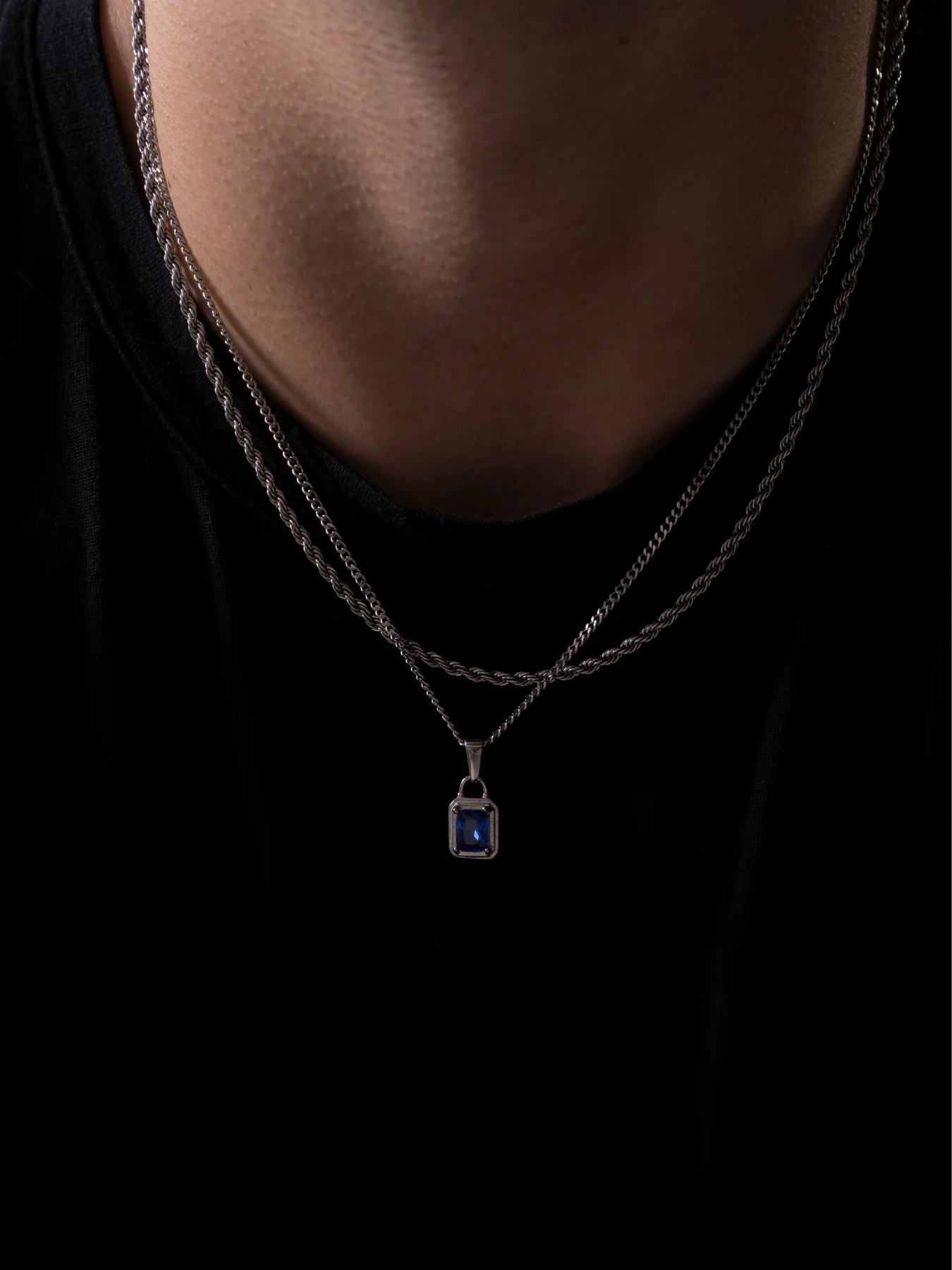 OCEAN GEMSTONE CHAIN | Silver - Image 8
