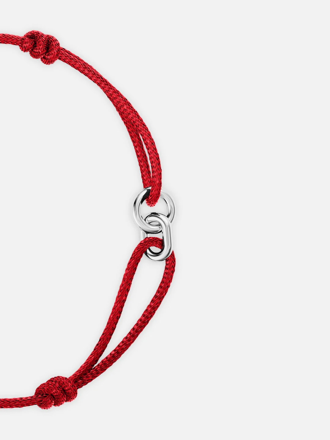 RED UNITY BRACELET | Silver - Image 3