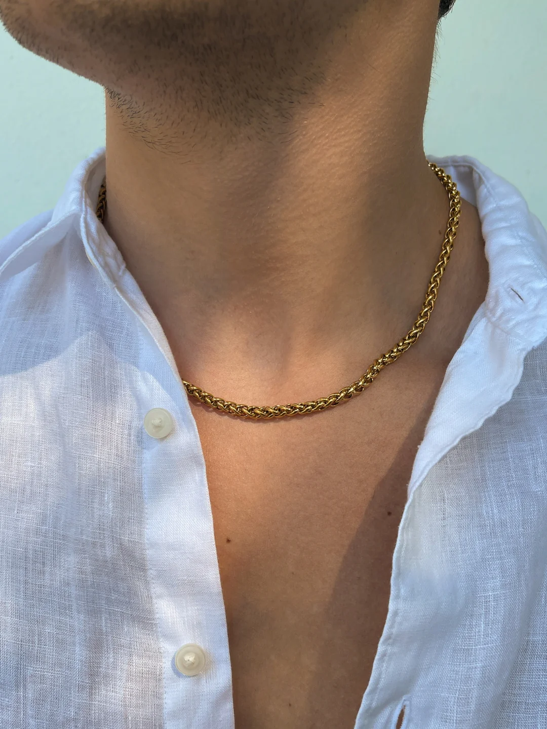 WHEAT CHAIN 5MM | 18K Gold - Image 2